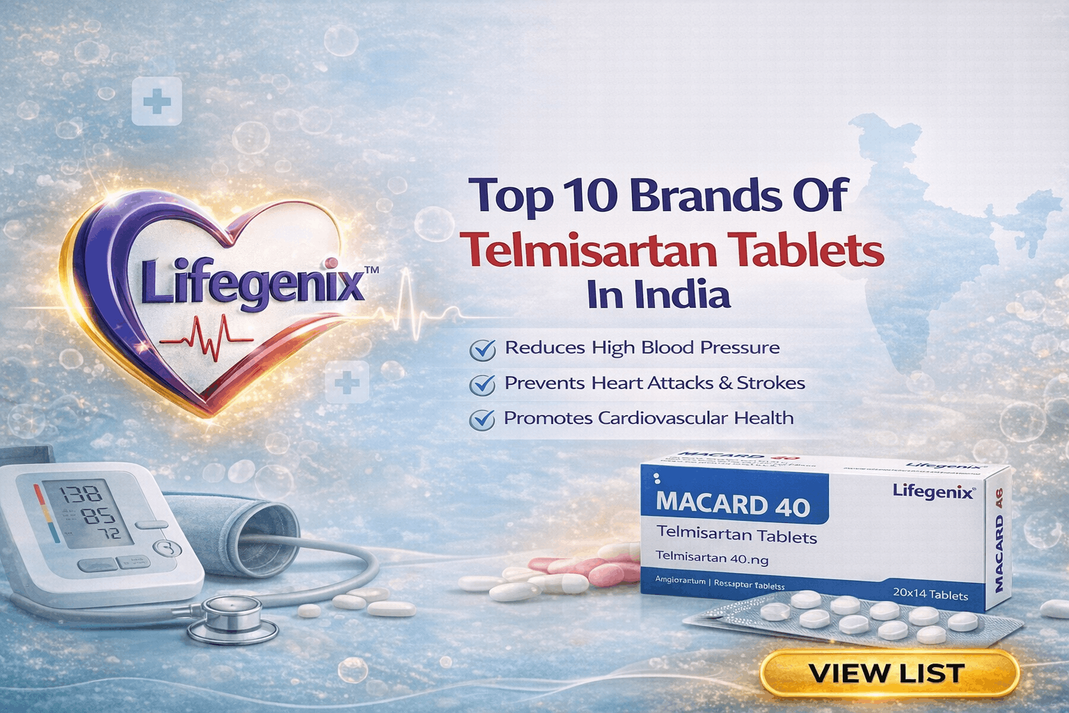 Top 10 Brands Of Telmisartan Tablets In India