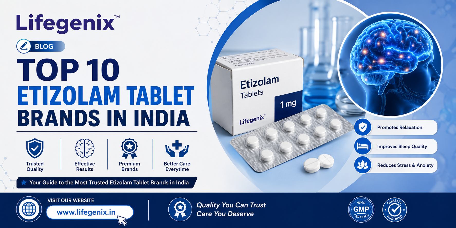 Top 10 Etizolam Tablet Brands in India